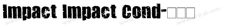 Impact Impact Cond字体转换